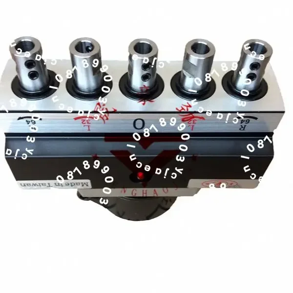 Looook Store Woodworking Straight Line Drill Kit 5 Holes 32mm Spacing Punch Positioning Fixture Drill Head Accessory
