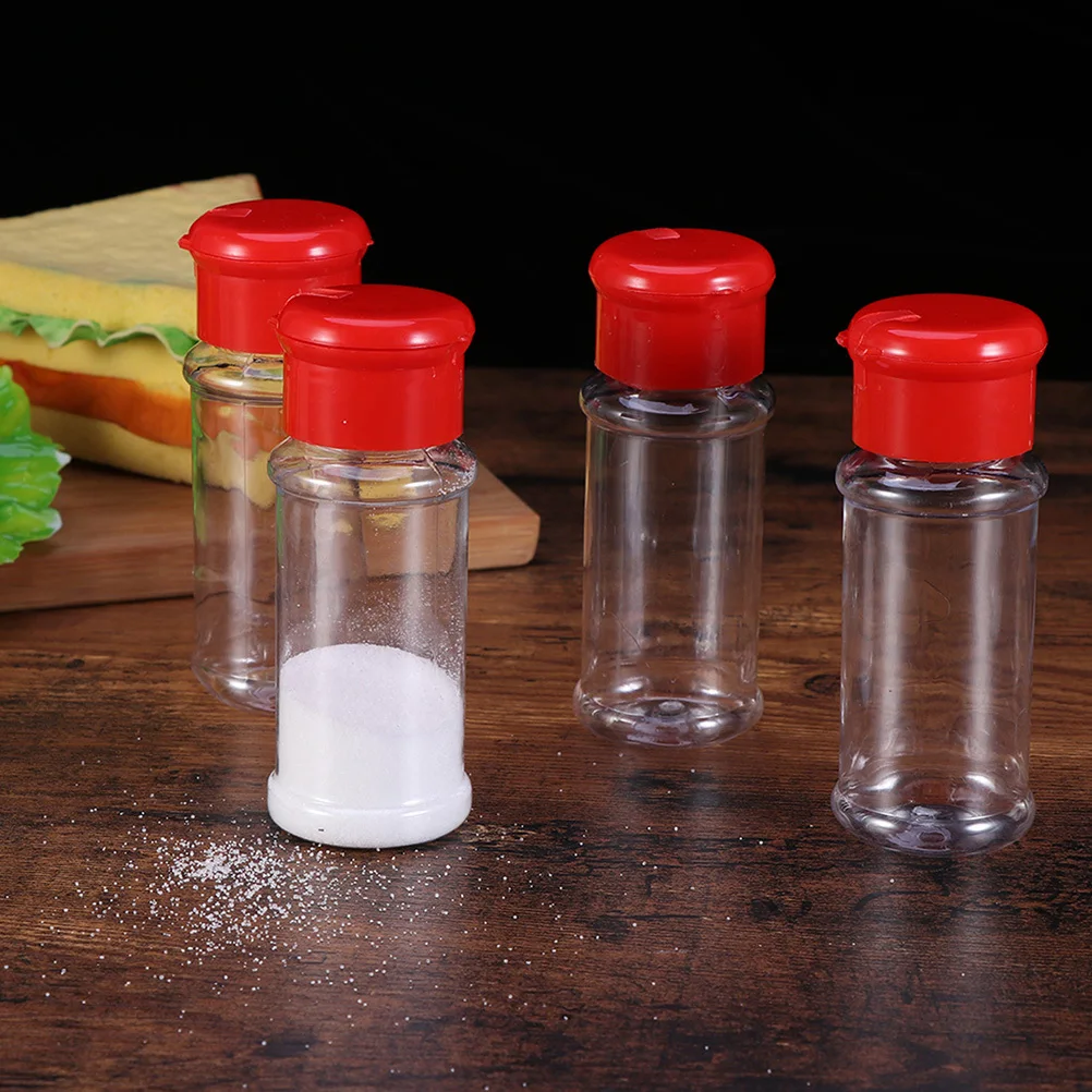 

40 Pcs Castor Plastic Spice Jar Kitchen Seasoning Container Pepper Luxurious Salt Bottle