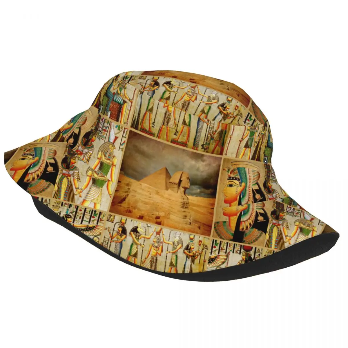 Fisherman Hat Unisex Bob Cap Ancient Egypt Papyrus Hip Hop Gorros Panama