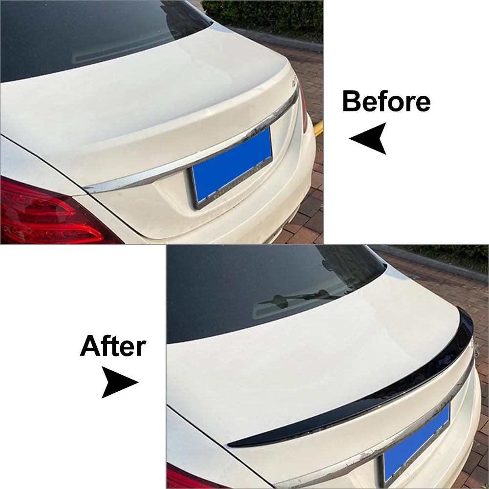 Rear Roof Trunk Spoiler Wing For Mercedes Benz W205 S205 C CLASS C180 C200 C300 C43 C63 AMG 2014-2022 Tuning Splitter