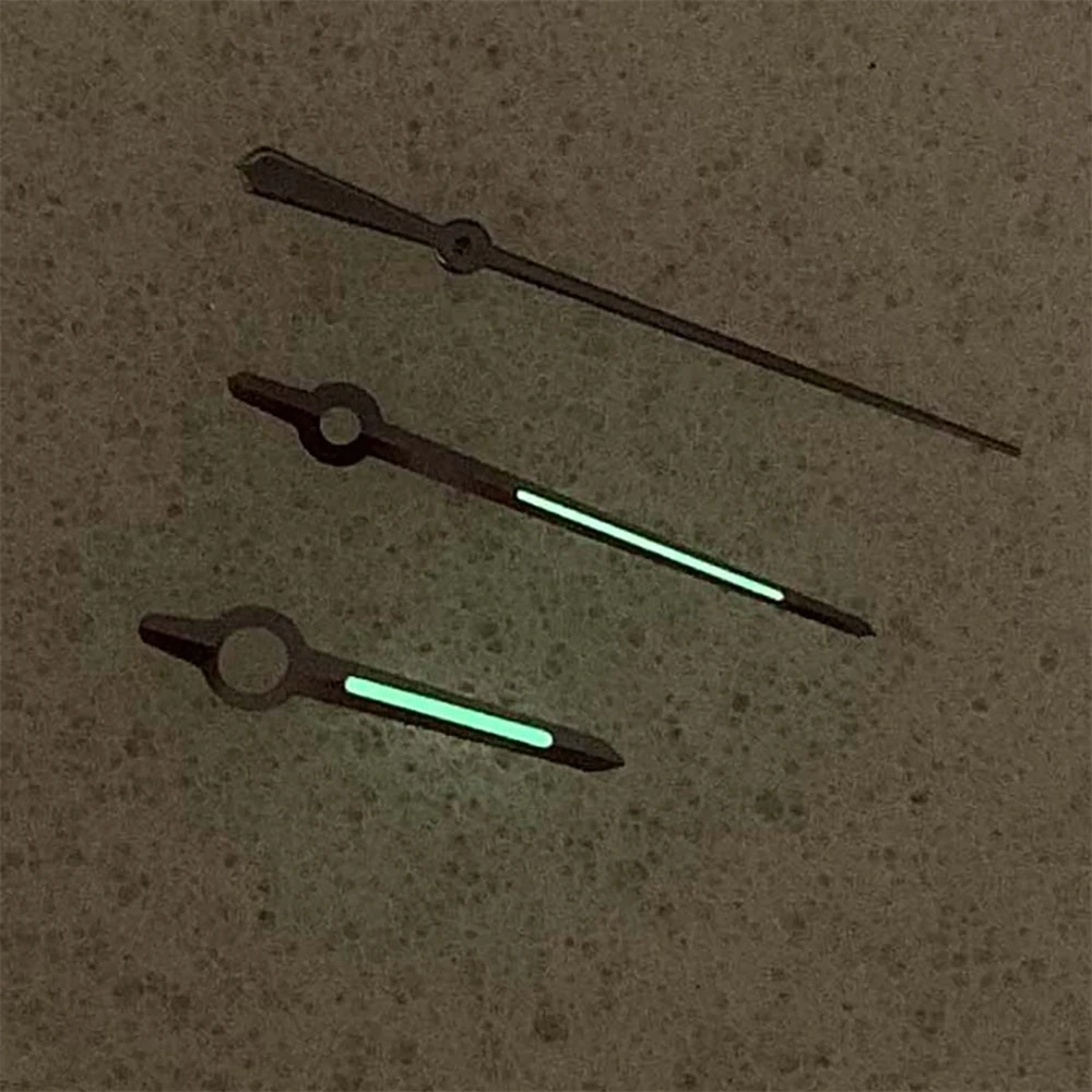 NH35 핸즈, 녹색 야광 포인터, NH34/NH35/NH36/NH70 /4R/7S 무브먼트용, 8-12-12.5mm 시계 핸즈, 3핀 바늘 액세서리