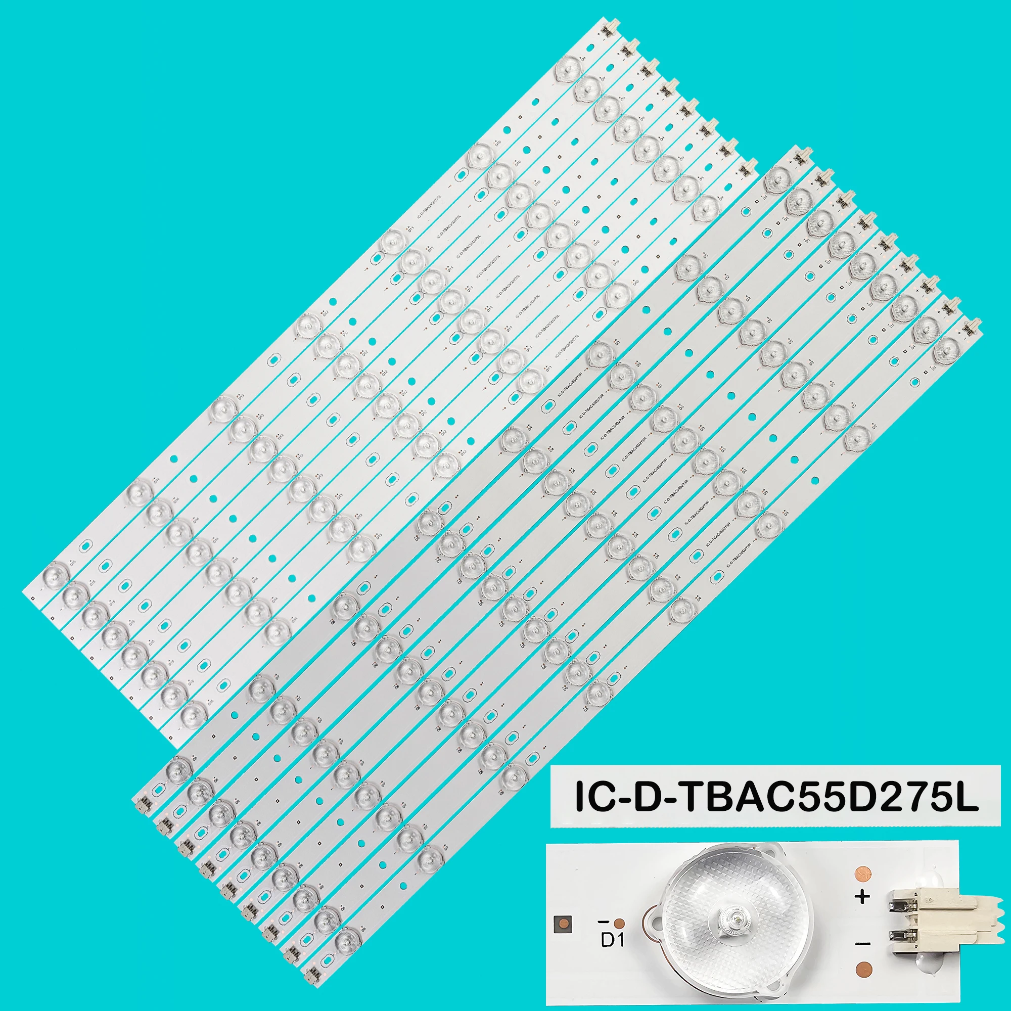 

LED BackLight Strip For 55PFG6809/78 55PFK6559/12 55PFK6409 55PFK6579 55PFK7109 55PFG7109/78 55PFS6609/12 IC-D-TBAC55D275L