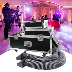 Macchina per nebbia bassa da 5000 W Macchina per fumo d'acqua macchina per effetti prestazioni festa di nozze ktv fase macchina per nebbia d'acqua doppia