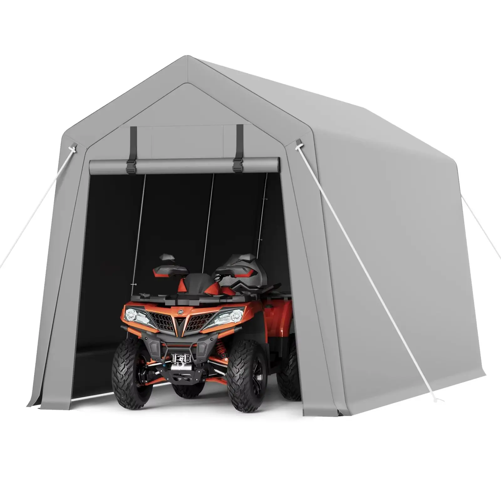 AliExpress HiMISS Motorcycle Storage Sheds , Portable Shed with Rolled up Zipper Door, Waterproof, Storage Tent Heavy Duty for Motorcycle, Bike, Firewood, Garden Tools