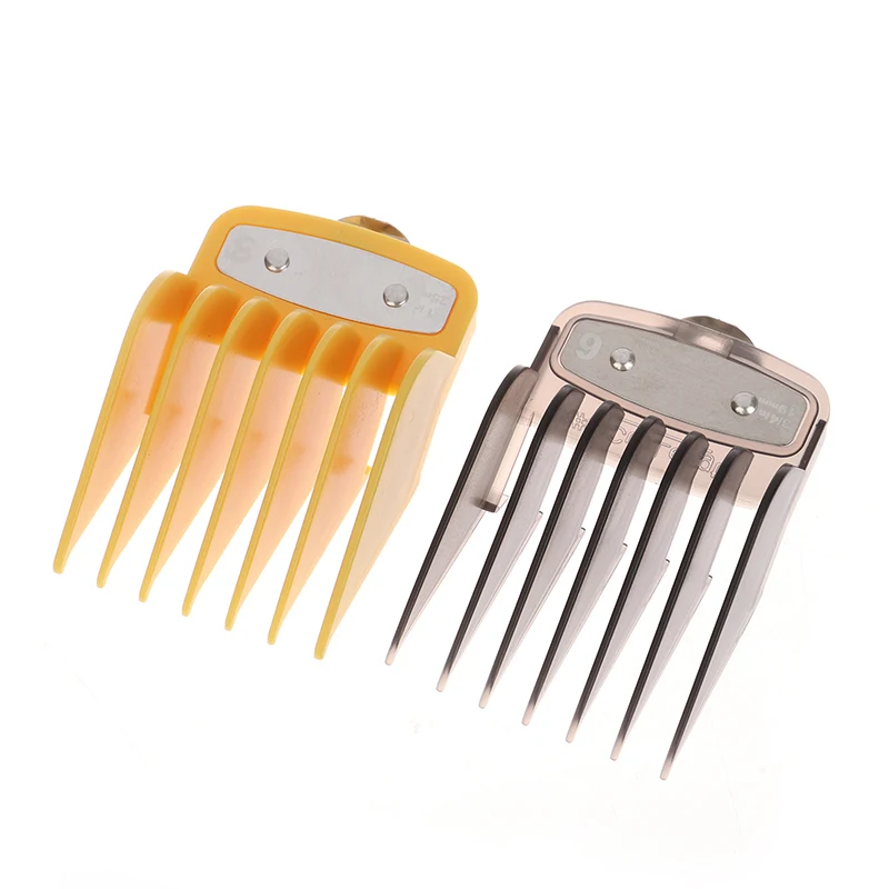 8 Pcs/lot Brand New Professional Hair Clipper Limit Comb Cutting Guide Combs 1.5/3/4.5/6/10/13/19/25MM Set Barber Accessories