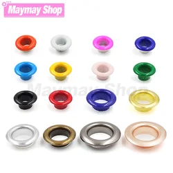 4/5/6/8/10/12mm Metal Eyelets Grommet Metal Hole Ring With Washer For Scrapbooking Shoes Belt Cap Bags Tags Clothes Leathercraft