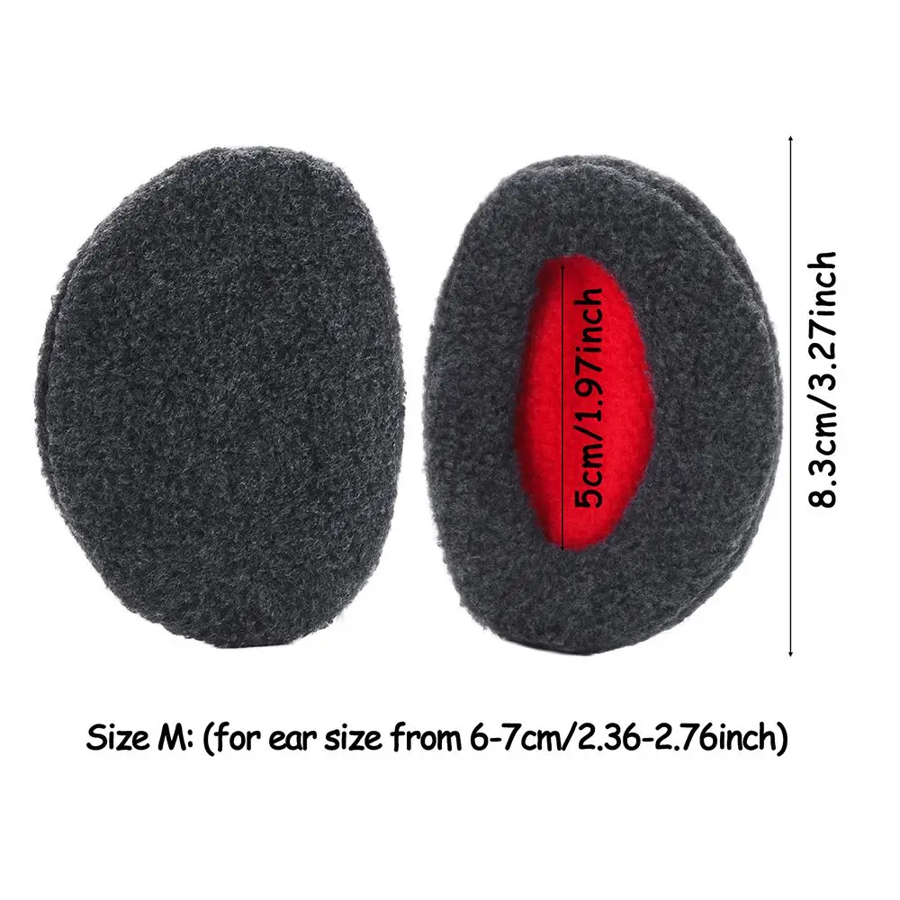 غطاء للأذنين من الصوف بدون حمالات للشتاء الدافئ لتدفئة الأذن في الطقس البارد