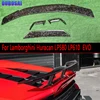람보르기니 우라칸 LP580 LP610 EVO 카본 파이버 스포일러 테일 핀 리어 스포일러 가이드 리어 윙 다이버터 바디 키트 1