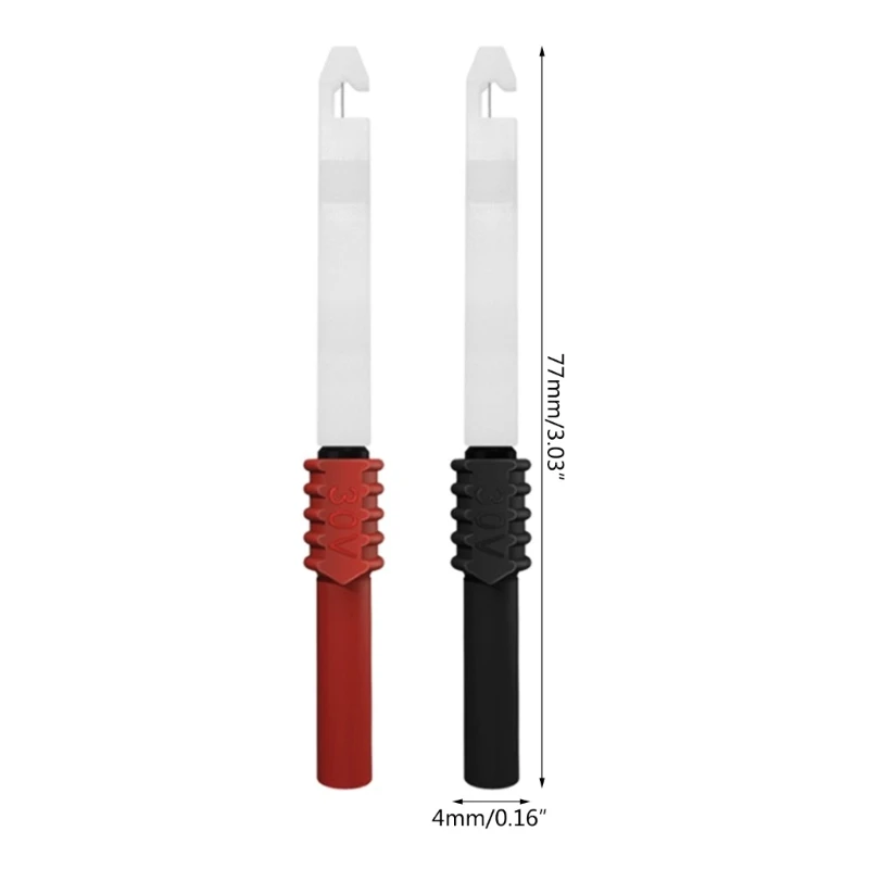 2Pcs Multimeter Test Probe Pins, Wire Piercing Probe Insulation Back Probes Non-Destructive Insulation