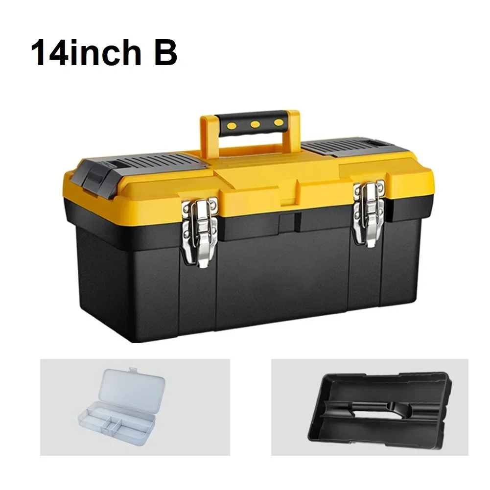 Tool Box 12-14in Professional Multi-functional Tool Box Tool Organizer Plastic Thickened Tool Storage Tools Replacement Parts