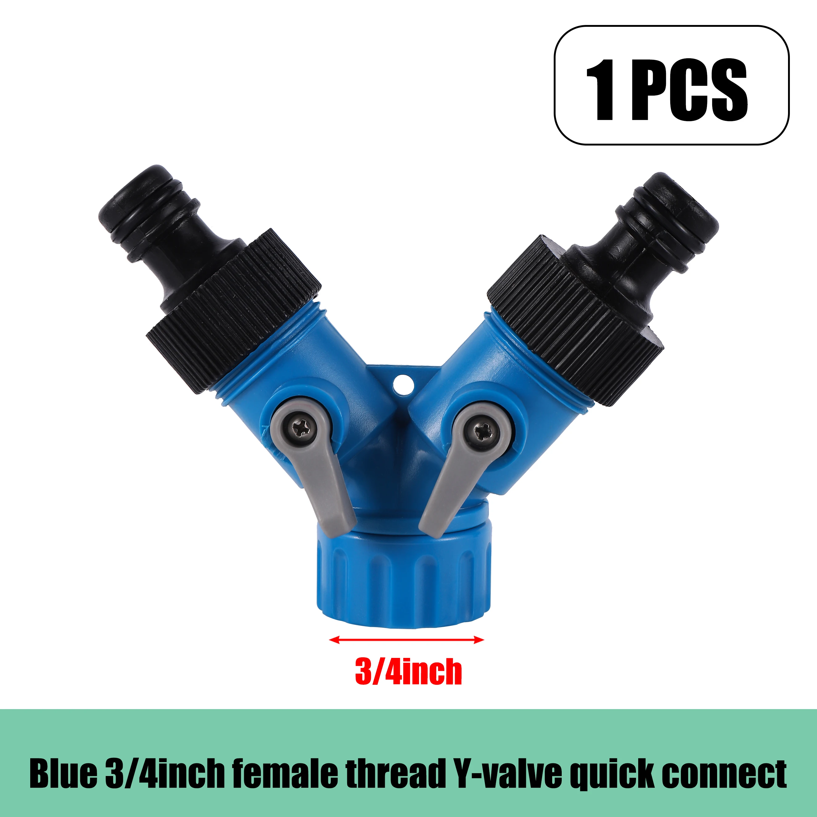 Garden Hose Irrigation Diverter 4/7mm Quick Coupler Y Tap Adapter Male Female Threaded Hose Connector for Drip Watering System