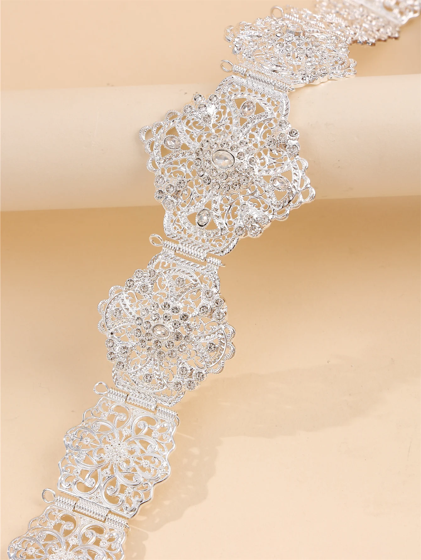 

Moroccan Women's Kaftan Belt Luxurious Palace Style with Rhinestones For Bridal Wedding Party Festival