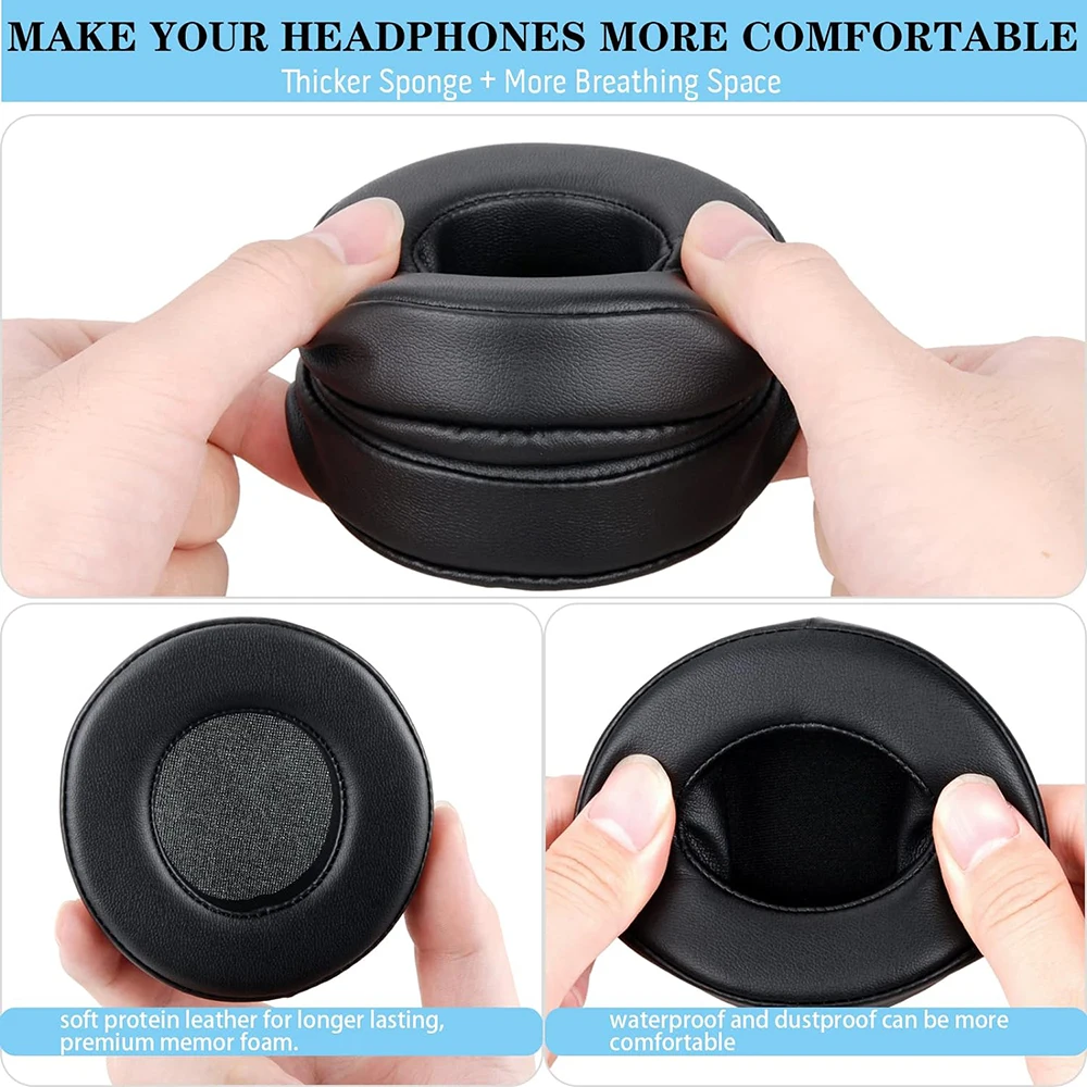 10Pair Hesh2 Wireless Earpads Replacement Ear Pads Cushion for Skullcandy Hesh& Hesh2 Wireless Over-Ear Softer Durable Leather