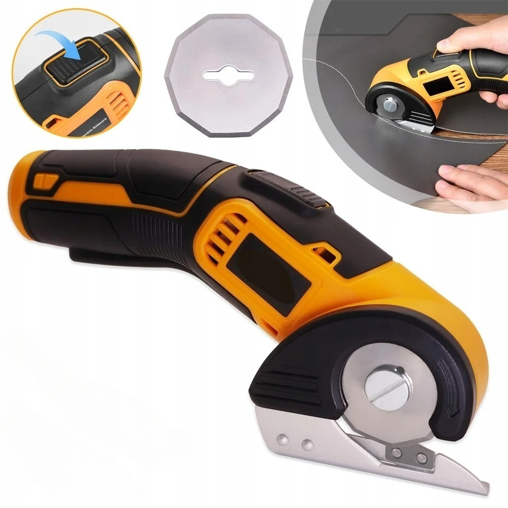 Cutter électrique, design léger et compact, mini-cutter, pour couper le tissu, le carton, le cuir, le tapis et les boîtes en PVC