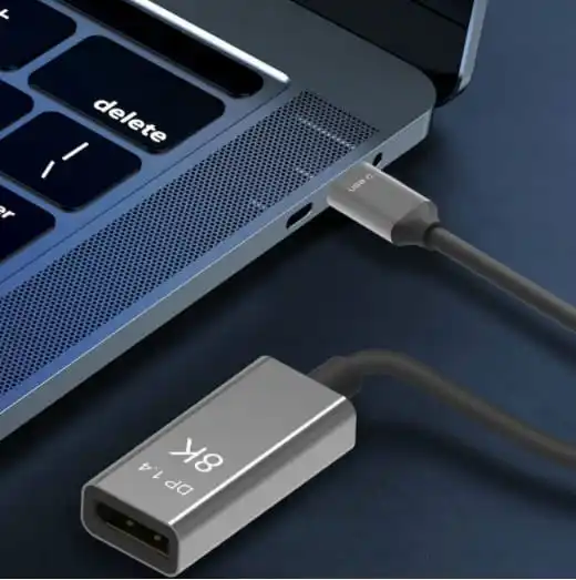 Fotografia 3: Adaptador de Cabo Zenwire ZC-4 USB-C DisplayPort 1.4 8K 5K 4K 240Hz para Computador e Rede