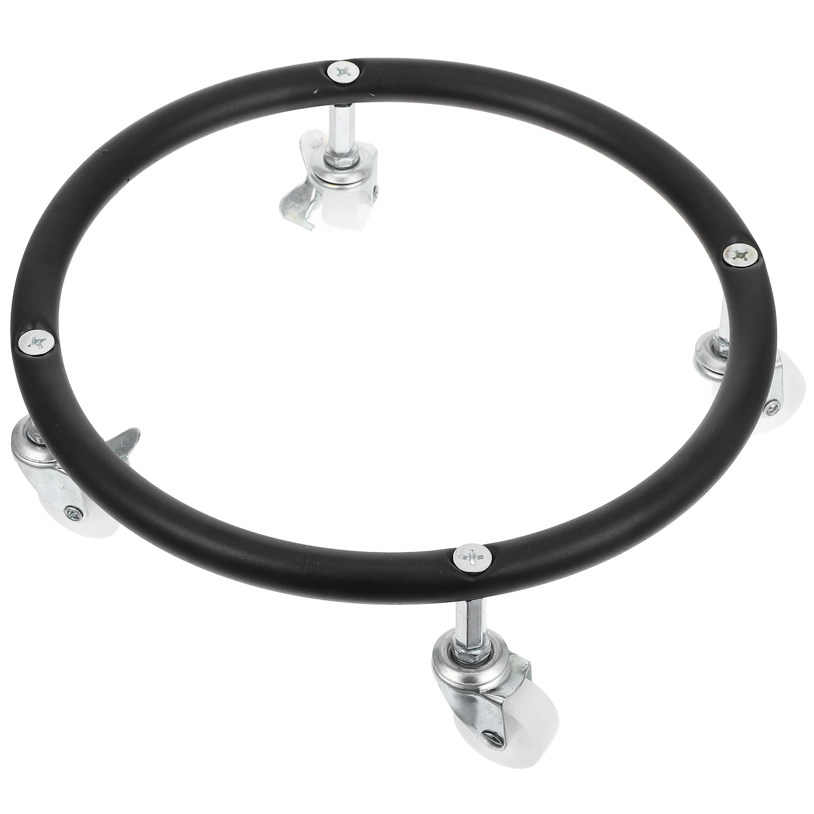 

Stainless Steel Gas Cylinder Stand Propane Tank Holder Swivel Wheels Thickened Pipes Durable Gas Bottle Dolly Household Garden