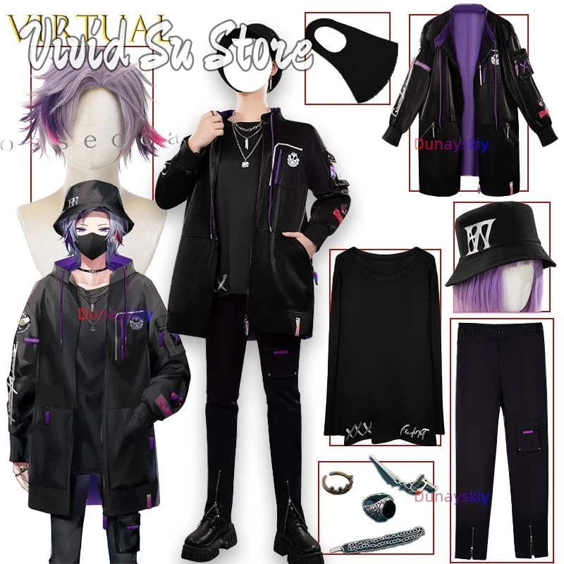 الظاهري Nijisanji Minase Soku الزي الجديد تأثيري كوسبفري أنيمي نمط لعب الأدوار ملابس الهالوين كوسفبريس عيد الميلاد Disfraz Mujer