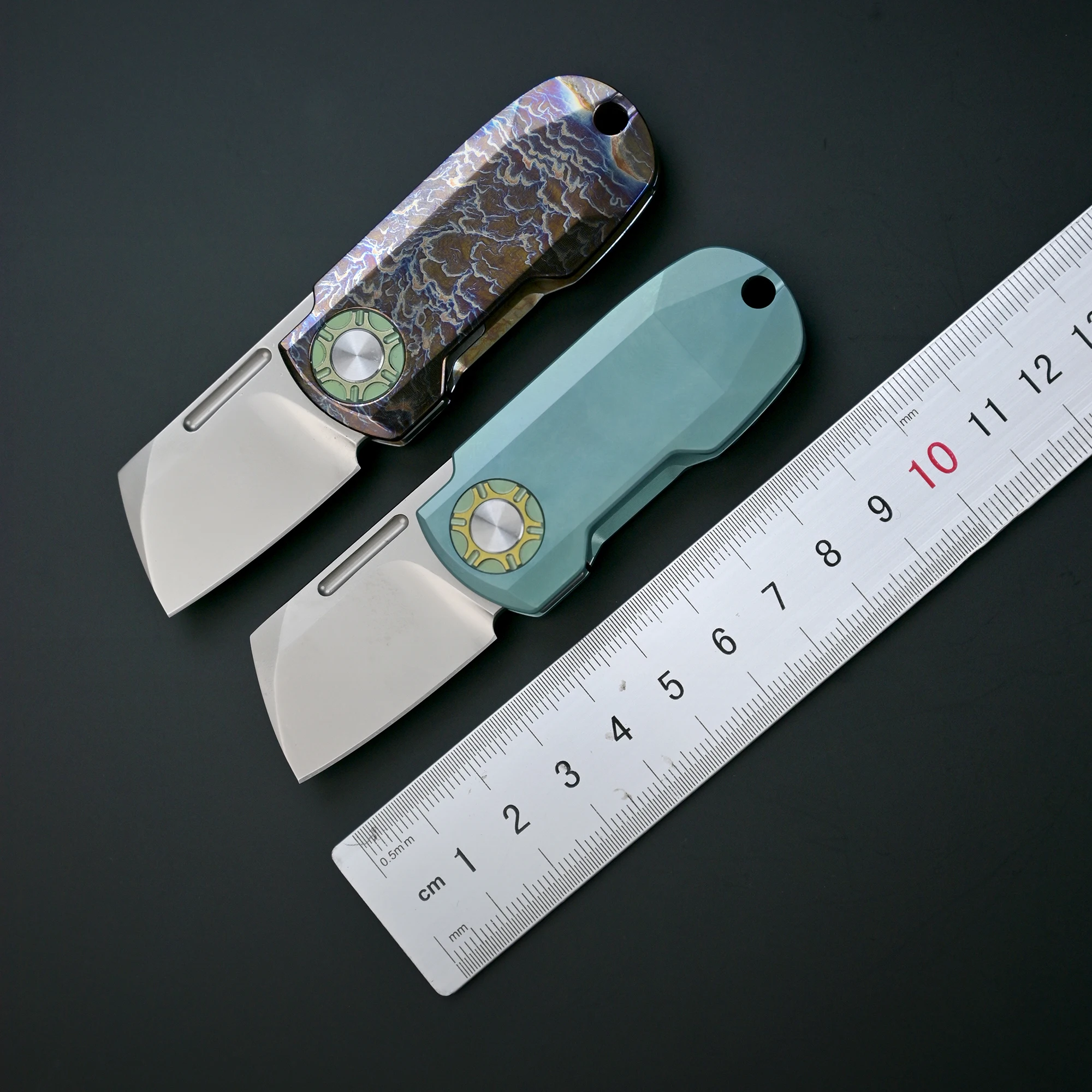 

【 Little Rocket 】 M390 High Hardness Sharp Titanium Alloy Storm Titanium Handle EDC Fruit Knife Pocket Knife