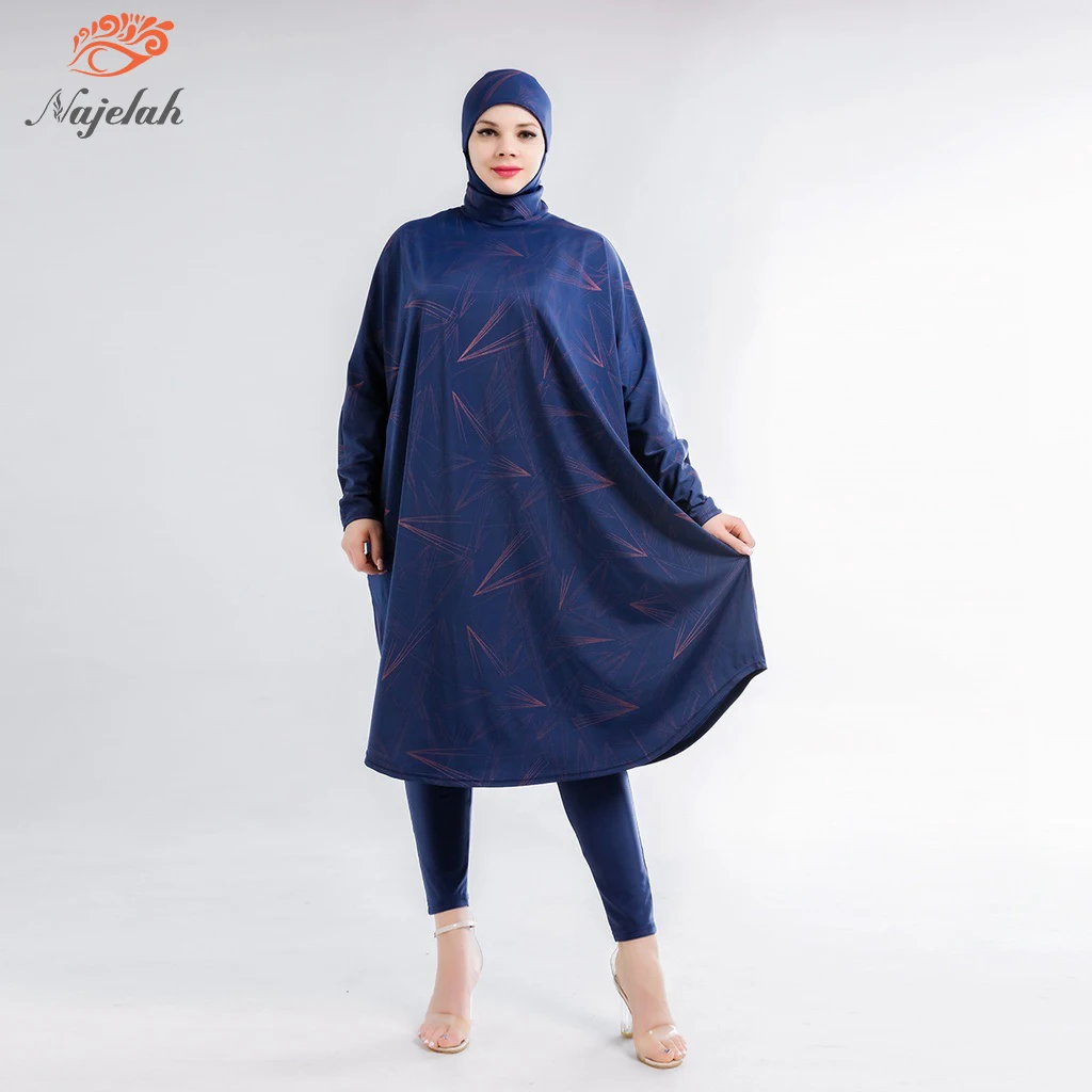 Muslim Swimwear Women Modest Swimsuit Hijab Cover Ups Burkini Islamic Long Sleeve Swimming Suit Hijabs For Woman Bathing Swim