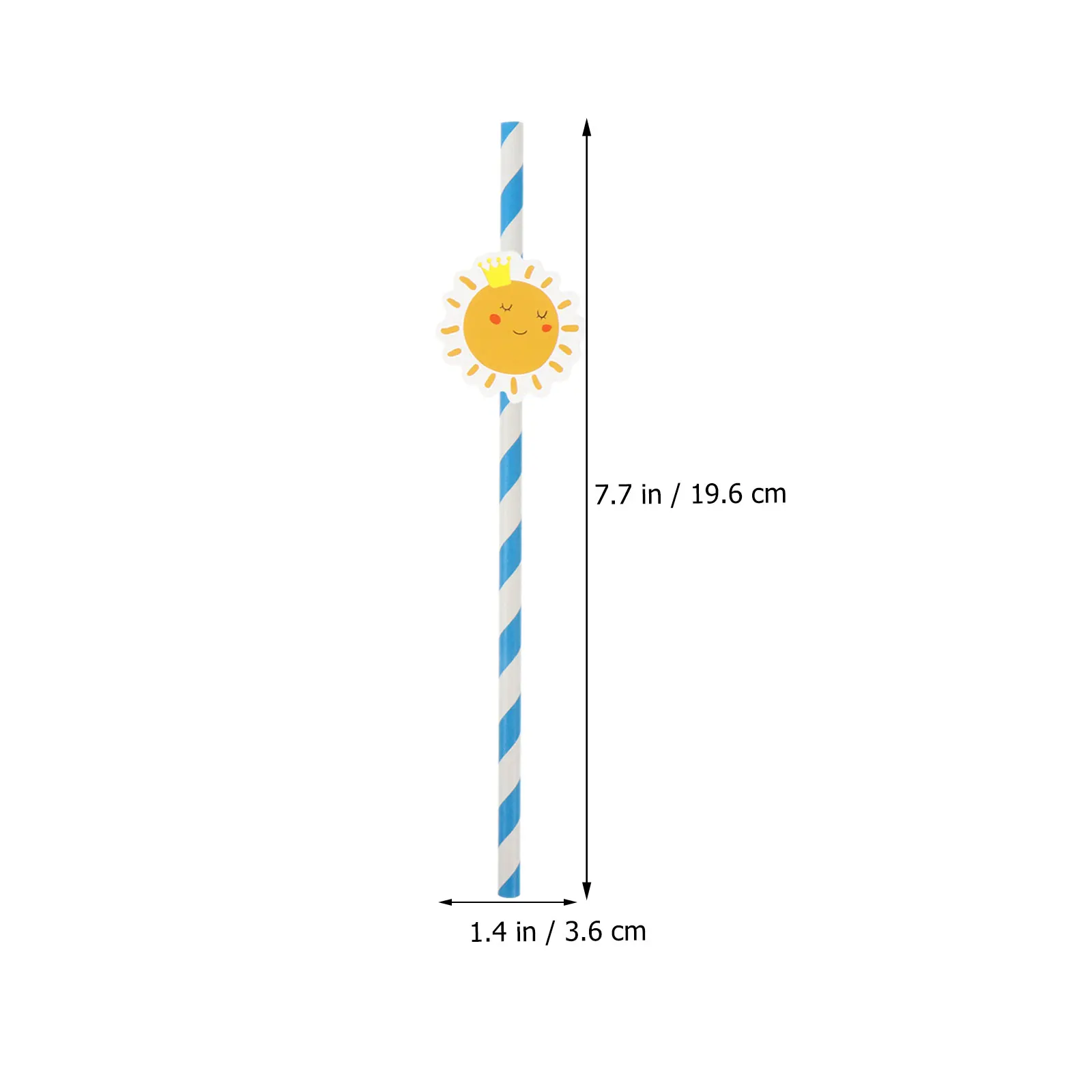 

40 pcs Space Theme Blue Paper Straws Durable Colored Drink Straws Practical Beverage Use Milk Tea Juice Eco Friendly