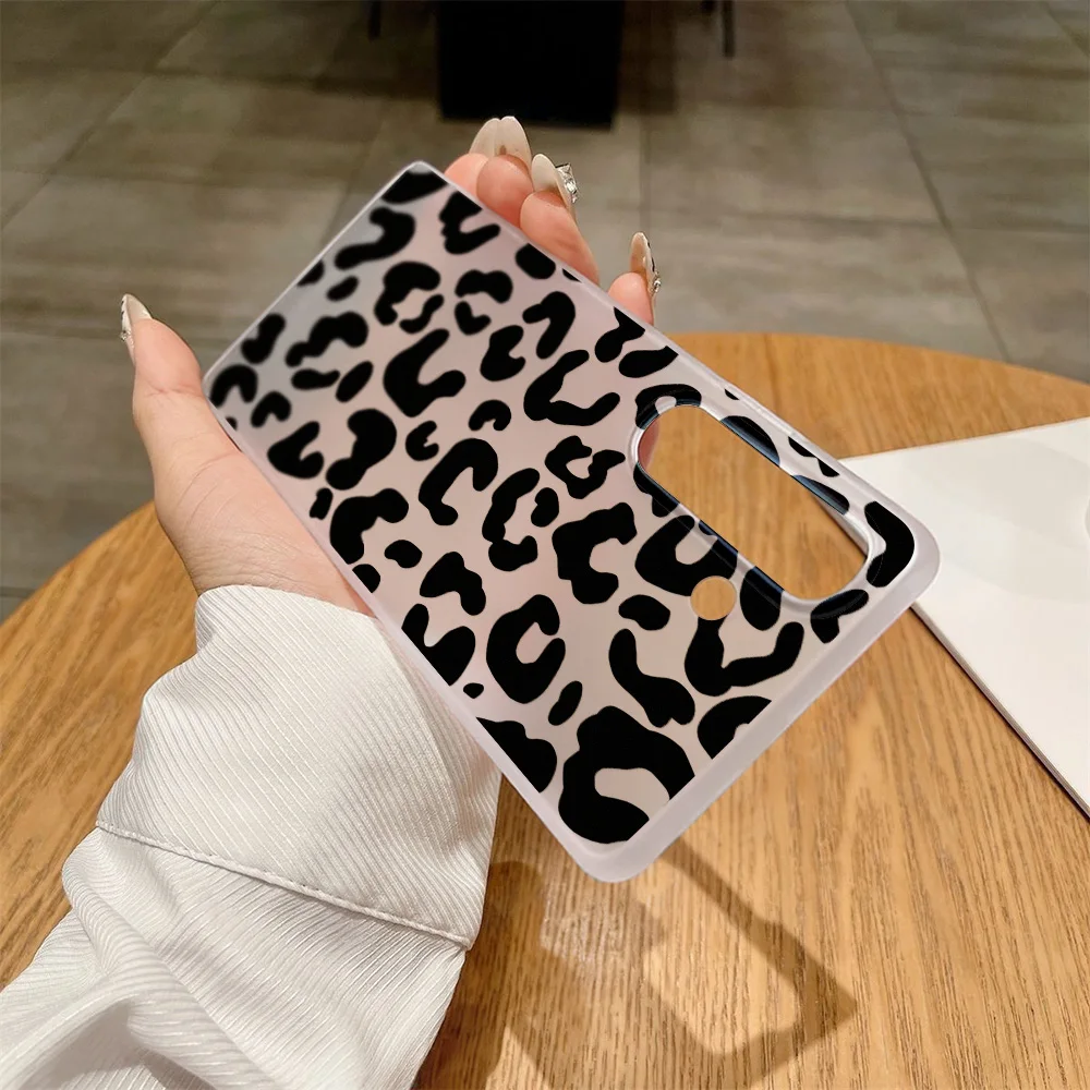 Matte TPU Leoparden-Handyhülle für Samsung A56 5G A55 A54 A53 A17 A16 A15 A36 S25 Ultra S24 FE S23 A35 A34 A26 A07 A06 A05s Cover