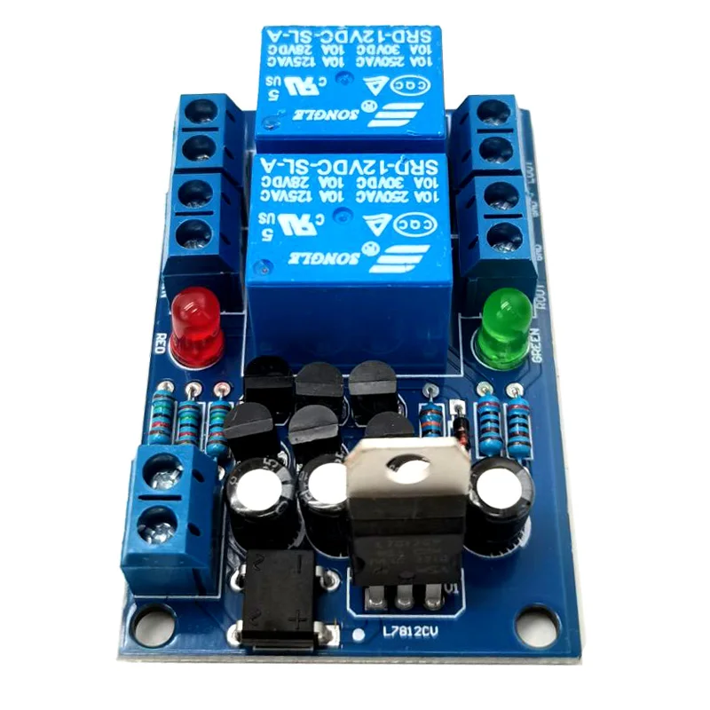 DLHiFi 15A 2.0 Dual Channel Amplifier Audio Speaker Protection Board Startup Relay Delay Anti Impact Module