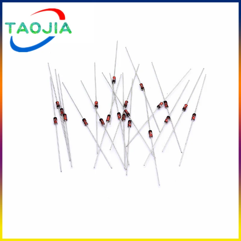 100PCS 1W dioda Zener DO-41 3V 3V3 3V6 3V9 4V3 4V7 5V1 5V6 6V2 6V8 7V5 8V2 9V1 10V 11V 12V 13V 15V 1N4733A 1N4742A 1N4728A