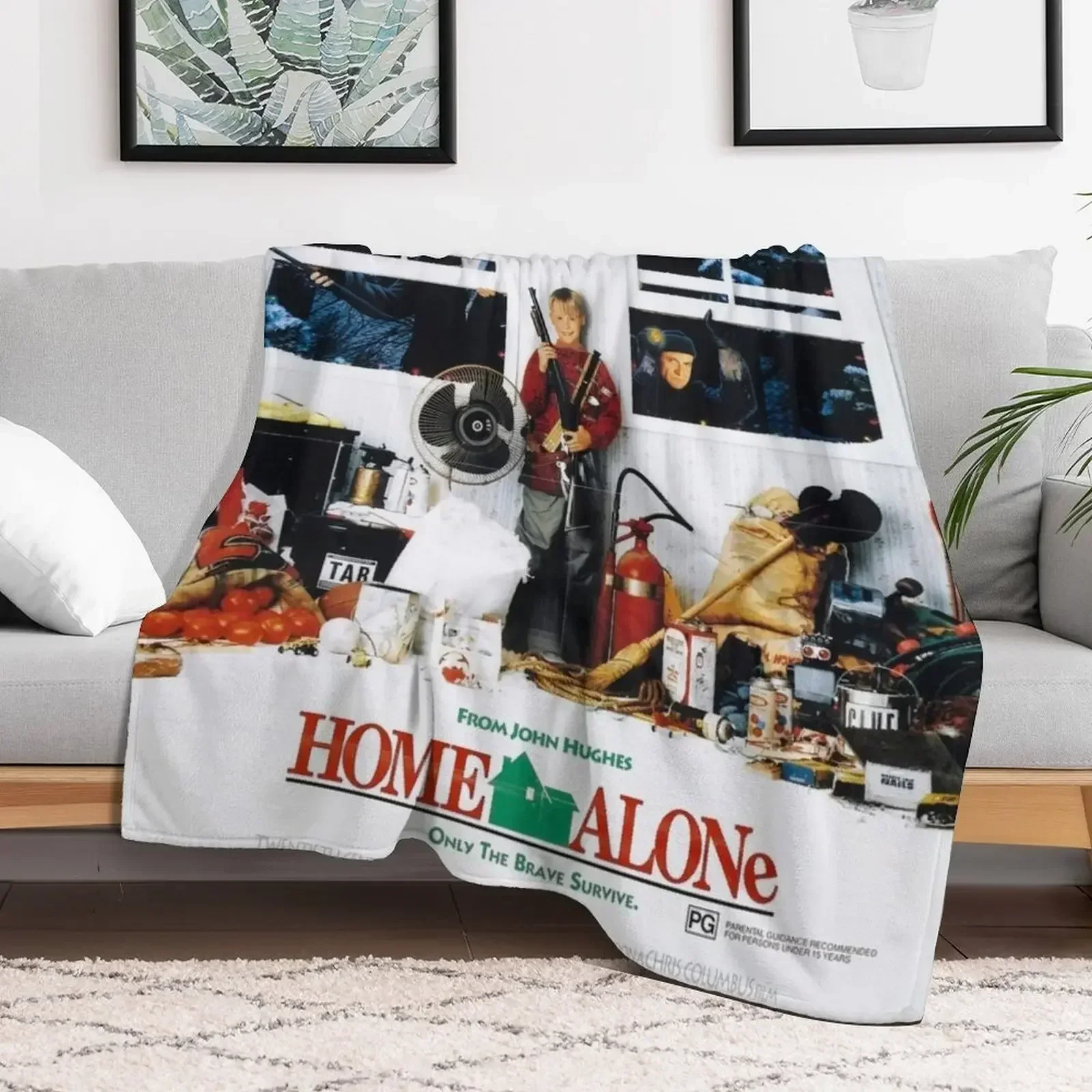 Home Alone Throw Blanket couch cozy soft plush fuzzy picnic outdoor blanket 5