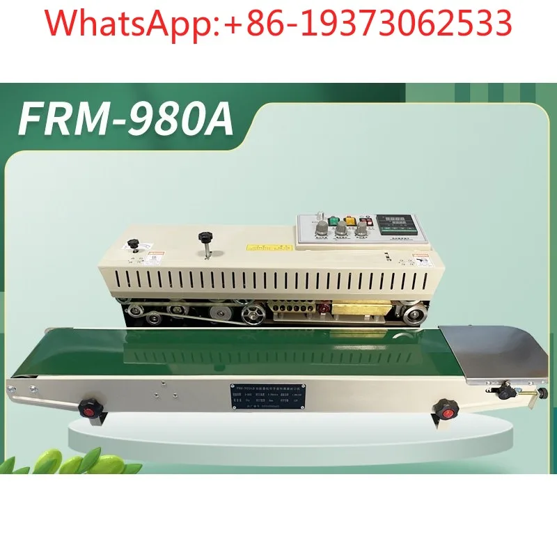FRM980 Ink Wheel Printing, Continuous Sealing Machine Automatic Heat Sealing Automatic Plastic Bag Film Sealing Machine