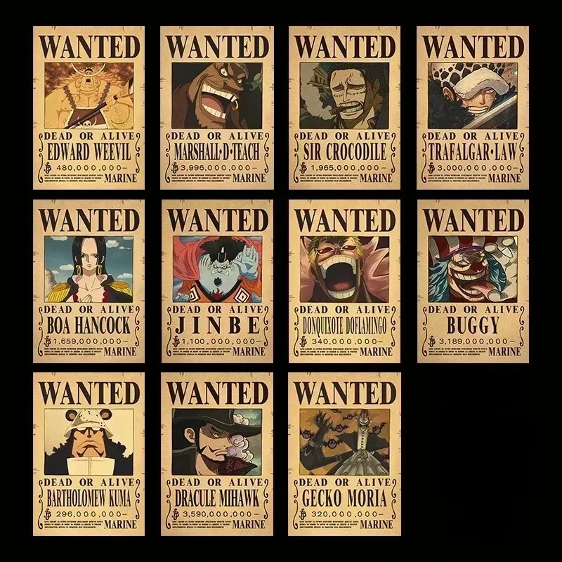 Figurine de dessin animé Rufy Zoro, une pièce, Vintage, garantie recherché, affiches, décoration murale de chambre d'enfants, peintures, jouets cadeaux, 2025