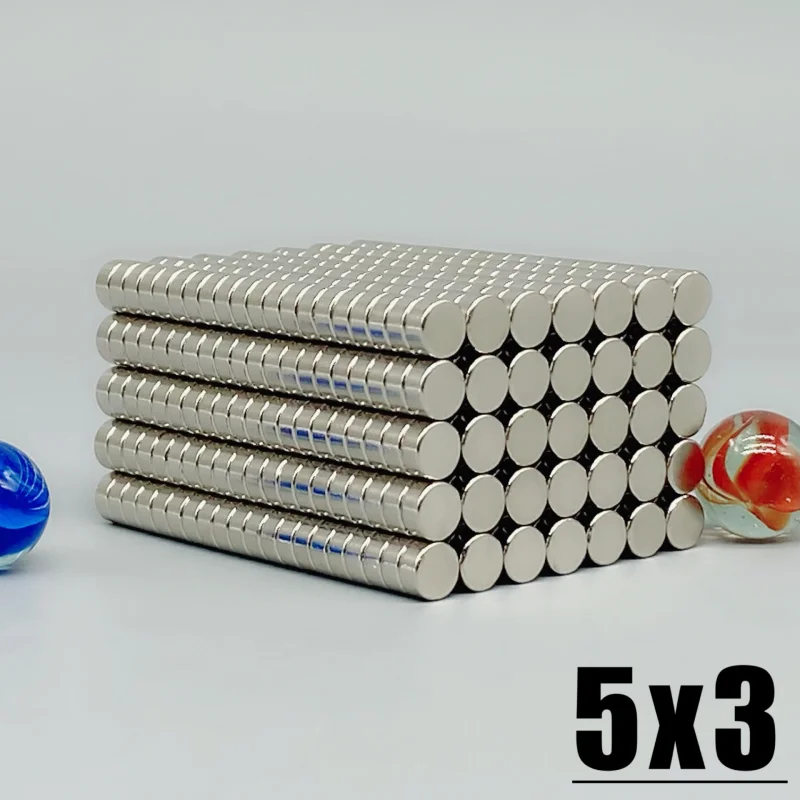 10/20/50/100/200/500/1000Pcs 5x3 NdFeB Neodymium Magnet Super Powerful Small Round 5mmx3mm Permanent Disc Magnetic imanes 5x3mm