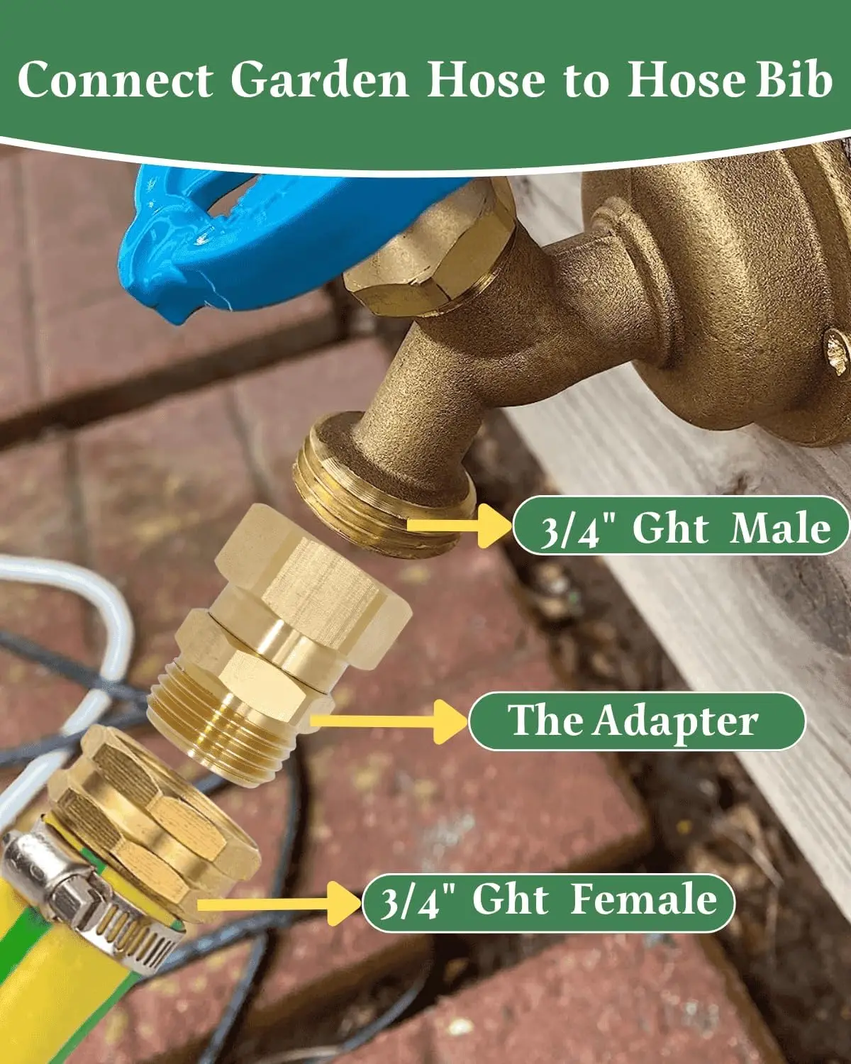 3/4" Ght Male Brass…