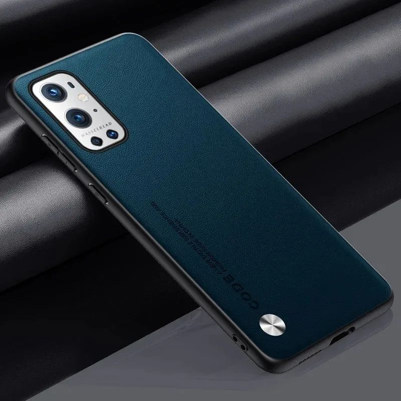 For OnePlus 9 Pro 5G 9Pro Case Luxury PU Leather Phone Case For One Plus 9 Pro Protective Cover Matte Silicone Shockproof Coque