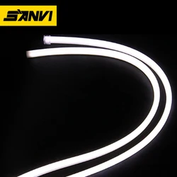 LED DRL Car Light 600mm 850mm White Yellow Led Daytime Running Light for Car Headlight Assembly 12V 24V Strip Car Accessories