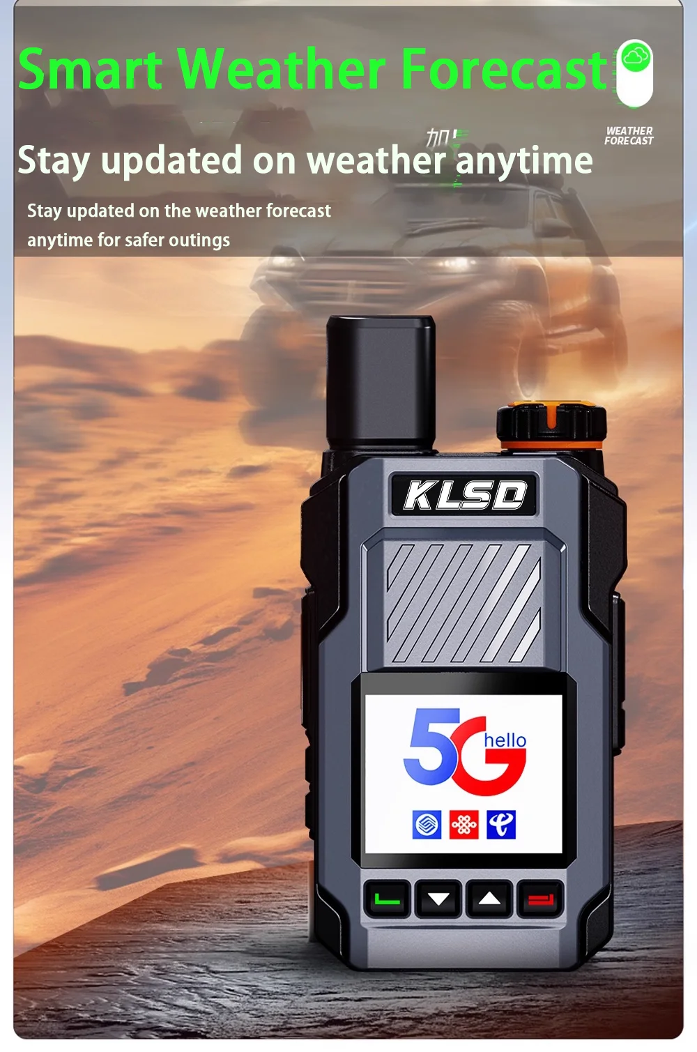 Outdoor Handheld Mini 4G POC Walkie Talkie Wireless Radio Full Network Intercom 5000Km Call Range with Public SIM CARD Support