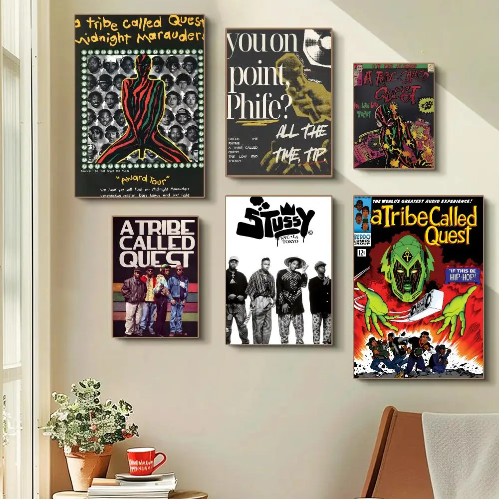 A Tribe Called Quest Band ATCQ Poster Self-adhesive Advanced Aesthetic Printing Paper Wall Art for Living Room Home Decor