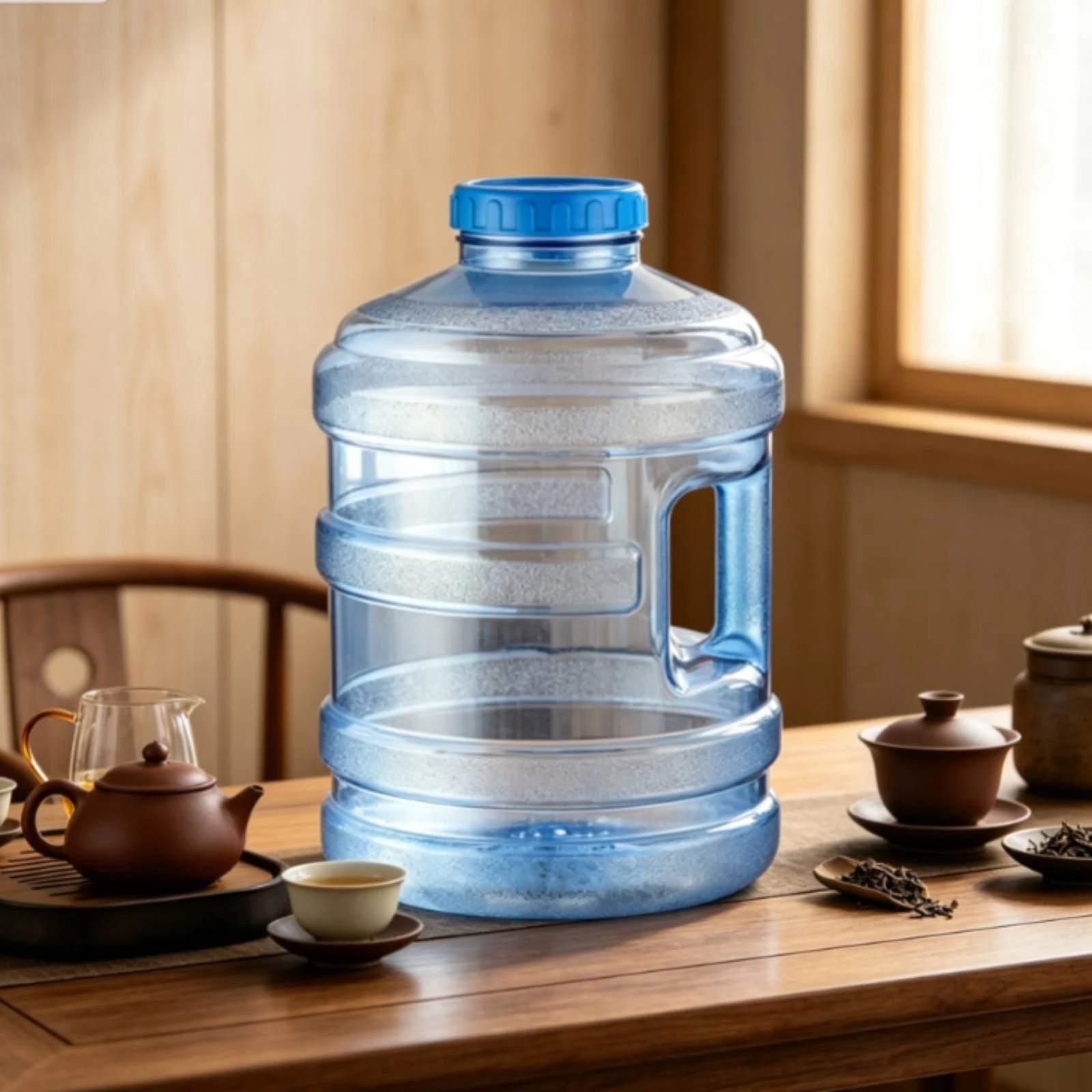 Water Barrel Large-Capacity Water Container with Lid Plastic Jug with Lid Reusable Carboy Portable for Tea Lovers, Kitchens