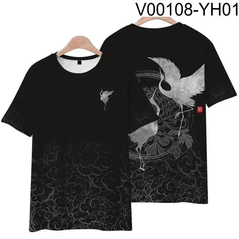 

Ukiyo-E-Cool Japanese style 3D printing t-shirt, round collar, short sleeve, popular streetwear, summer fashion, plus size