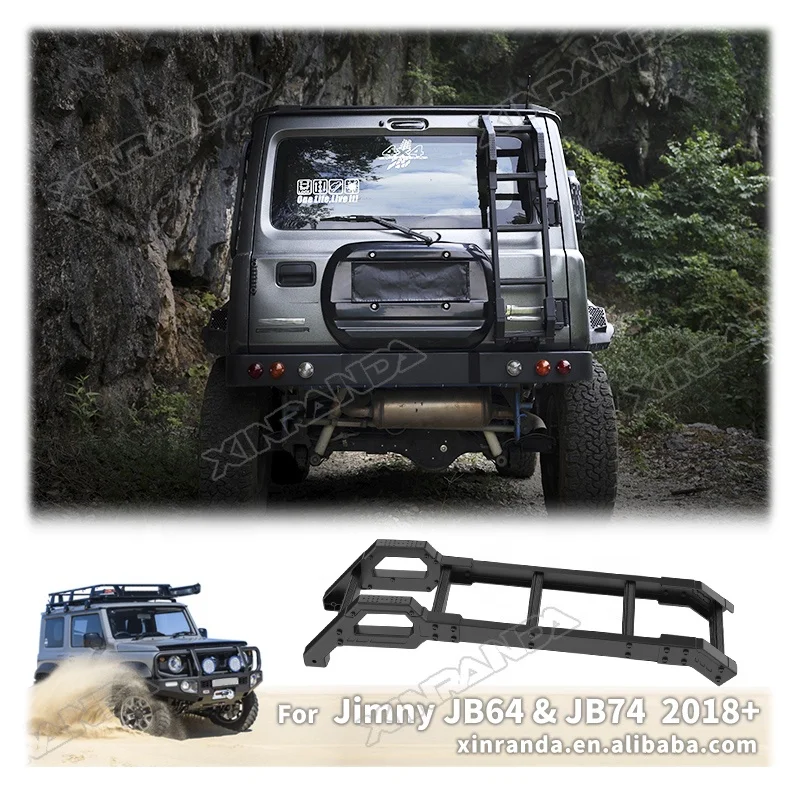 Off-road accessories car rear ladder   aluminium tail door ladder climbing for suzuki jimny 2023 later fit 5 doors Jimny