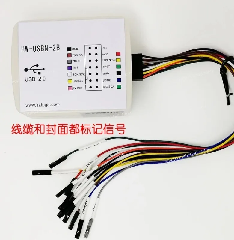 HW-USBN-2B High-Speed FPGA Downloader USB Programmer for ispVM Diamond with JTAG/SPI/I2C