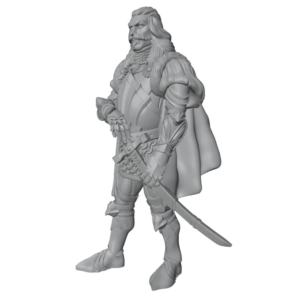 Figura oficial medieval 75 mm resina sin pintar coleccionismo - imagen 4
