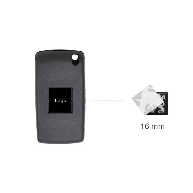 ملصقات السيارات بيجو مخصص مفتاح قذيفة شعار المقرب صالح لبيجو 206 208 301 308 406 508 2008 3008 الملاكم المسافر e-208