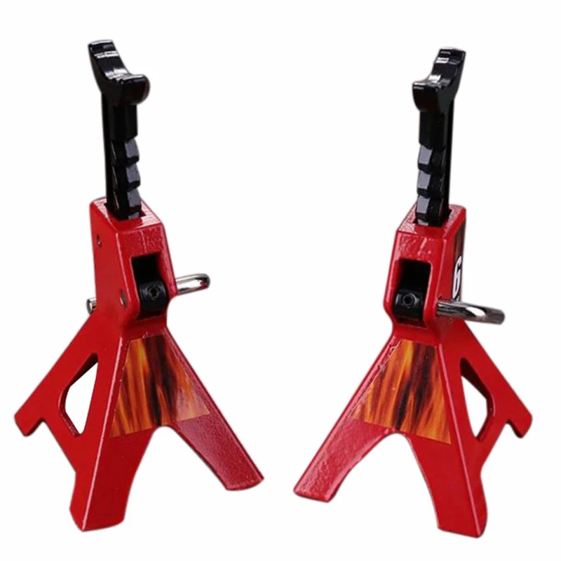 4X 6 Ton Simulated Jack Metal Mini Jack Stands Decoration For Traxxas TRX4 Axial SCX10 Tamiya CC01 D90 D110 TF2