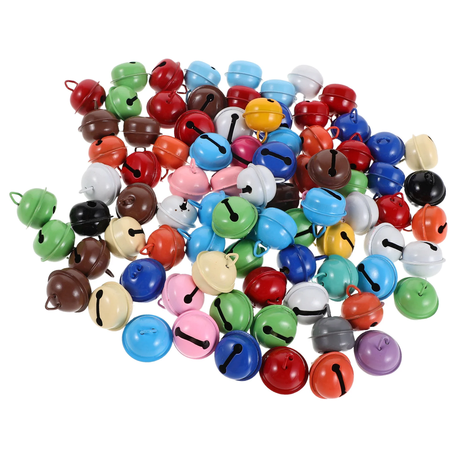 

100Pcs Colorful Mini Bells for Pet Collars Clear Sound Easy Tracking Festive Holiday Decorative Accessories 22mm