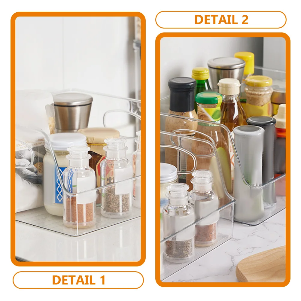 

2pcs Kitchen Storage Boxes Large Capacity Transparent Fridge Containers Home ganizer Plastic Bins Household