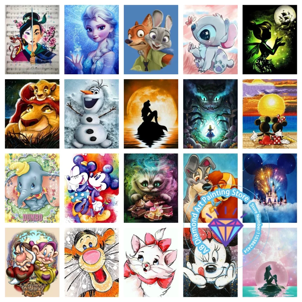 

Lilo Stitch Cheshire Cat AB Diamond Painting Kit Square Round Diamond 5D DIY Mosaic Handmade Art Adult Unique Gift Home Decor