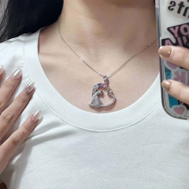 MDL مويسانيتي نمط اليابانية الصيف الأصلي ضرب مخطوطات معلقة ألوان معدنية وقوس قزح في زخارف معدنية ومعدنية.