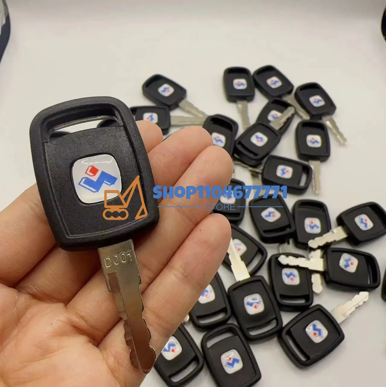 1PC/5PCS/10PCS Lgnition D001 Key Excavator Accessories For SUNWARD SWE50/60/70/80/90/150/230 New Starting Ignition