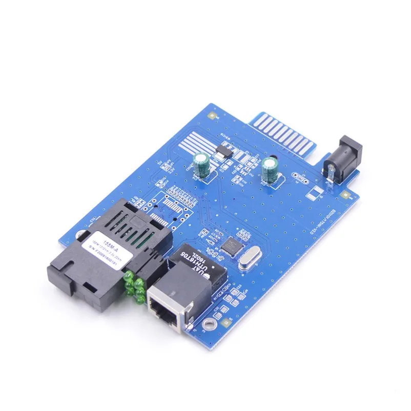 Card-type single-fiber single-mode fiber transceiver, photoelectric converter, 100M single-mode dual-fiber SC 16-slot rack