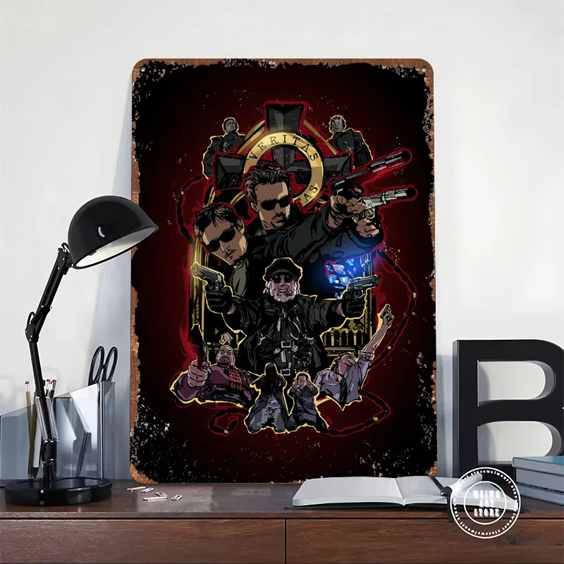The Boondock Saints Tin Poster Customized Wall Art Retro Vintage Metal Signs for Fans Room Decoration Home Decor Items House